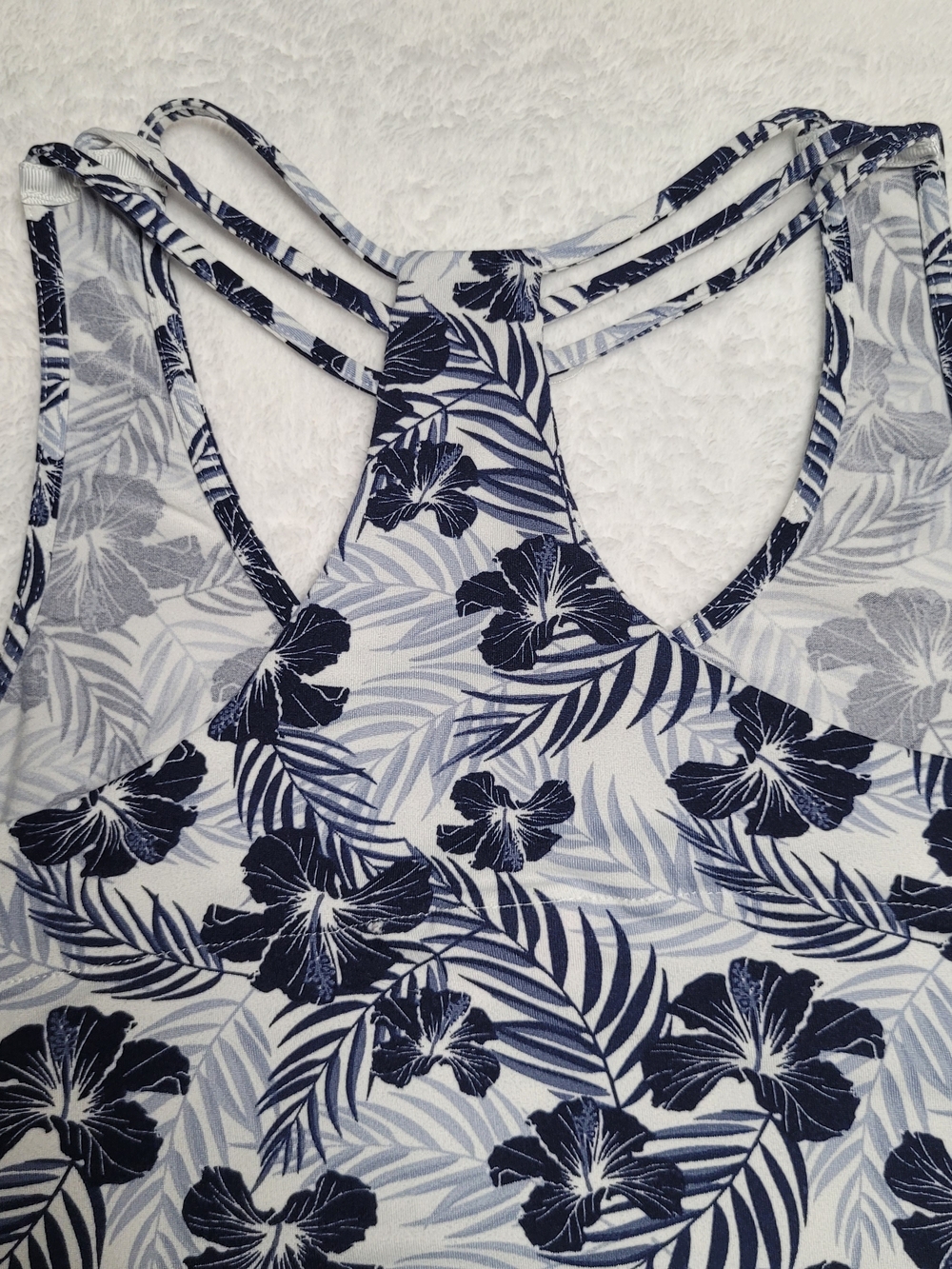 Tommy Bahama Nightgown Sleep Dress Medium Tropical Floral Racerback Lounge - Picture 5 of 7